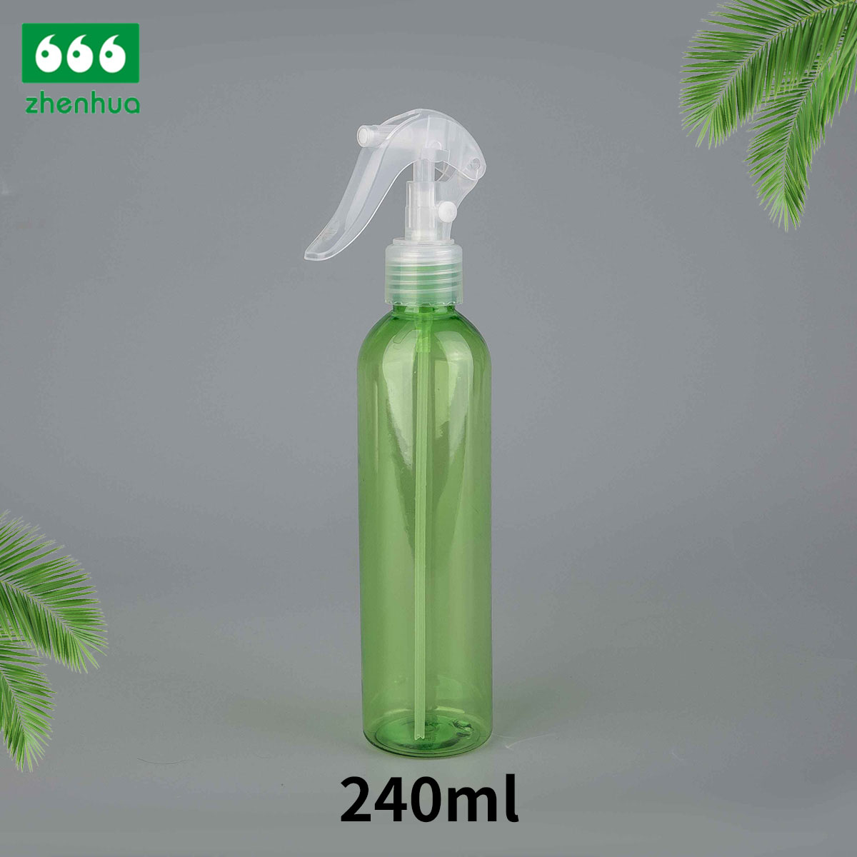 100ml/120ml/240ml 3oz/4oz/8oz Blue/Green/Clear PET Plastic Bullet Air Freshener Spray Bottle with Mini Trigger Pump