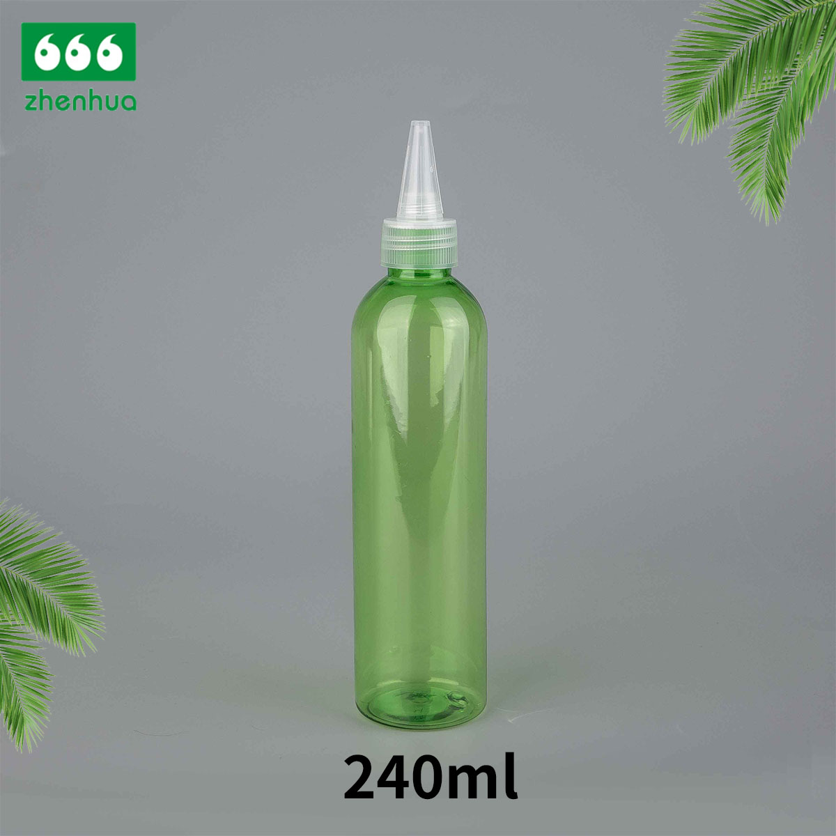 100ml 120ml 240ml 3oz 4oz 8oz Clear/Blue/Green Plastic PET Round Baby Wash Bottle with Disc Top Cap/Turret Flip Cap