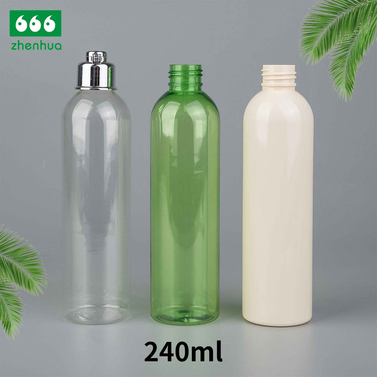 100ml 120ml 240ml 3oz 4oz 8oz Clear/Blue/Green Plastic PET Round Baby Wash Bottle with Disc Top Cap/Turret Flip Cap