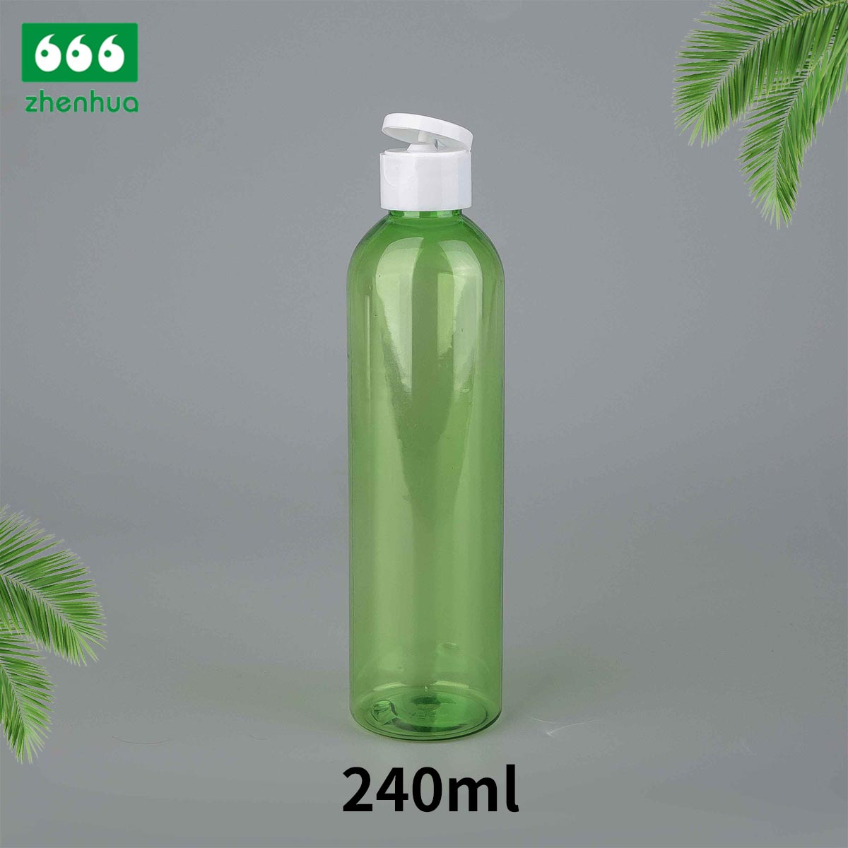 100ml 120ml 240ml 3oz 4oz 8oz Clear/Blue/Green Plastic PET Round Baby Wash Bottle with Disc Top Cap/Turret Flip Cap