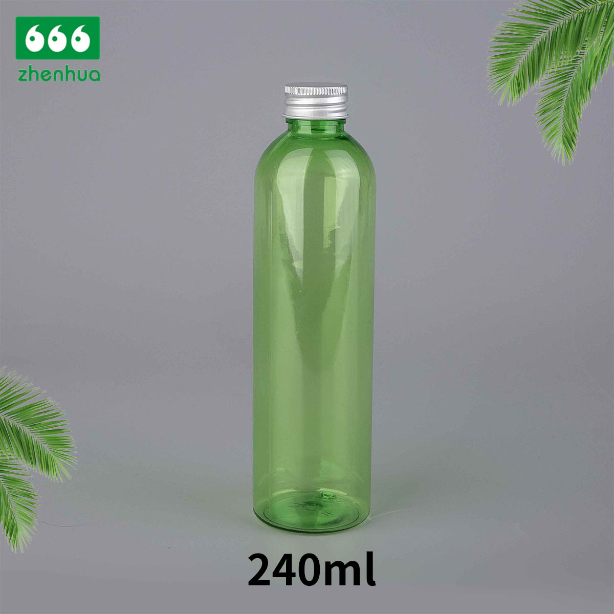 100ml/120ml/240ml 3oz/4oz/8oz Slim Tall BPA-free Plastic PET/PCR Clear/Translucent Green or Blue Dai;y Chemicals Bottle with PE Lined Screw Cap