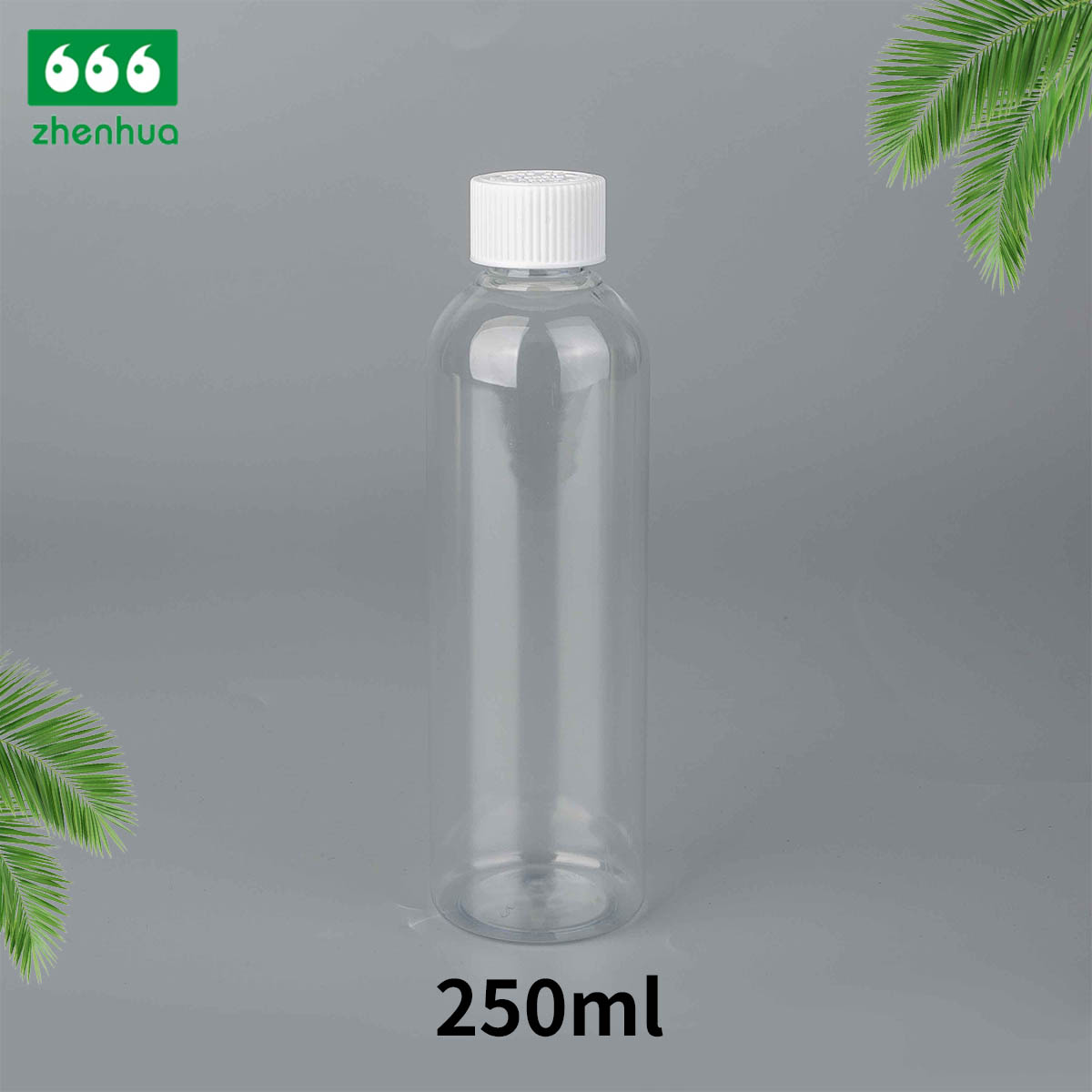 250ml/300ml/500ml 8oz/10oz/16oz Large Volume Plastic PET Toner Packaging Bottle with Ribbed Smooth Screw Cap