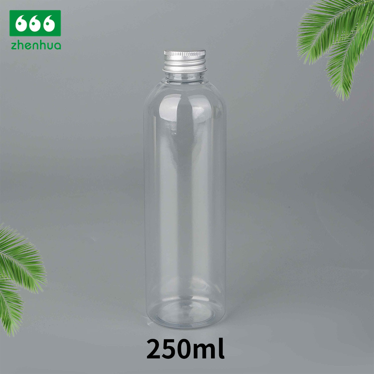 250ml/300ml/500ml 8oz/10oz/16oz Large Volume Plastic PET Toner Packaging Bottle with Ribbed Smooth Screw Cap