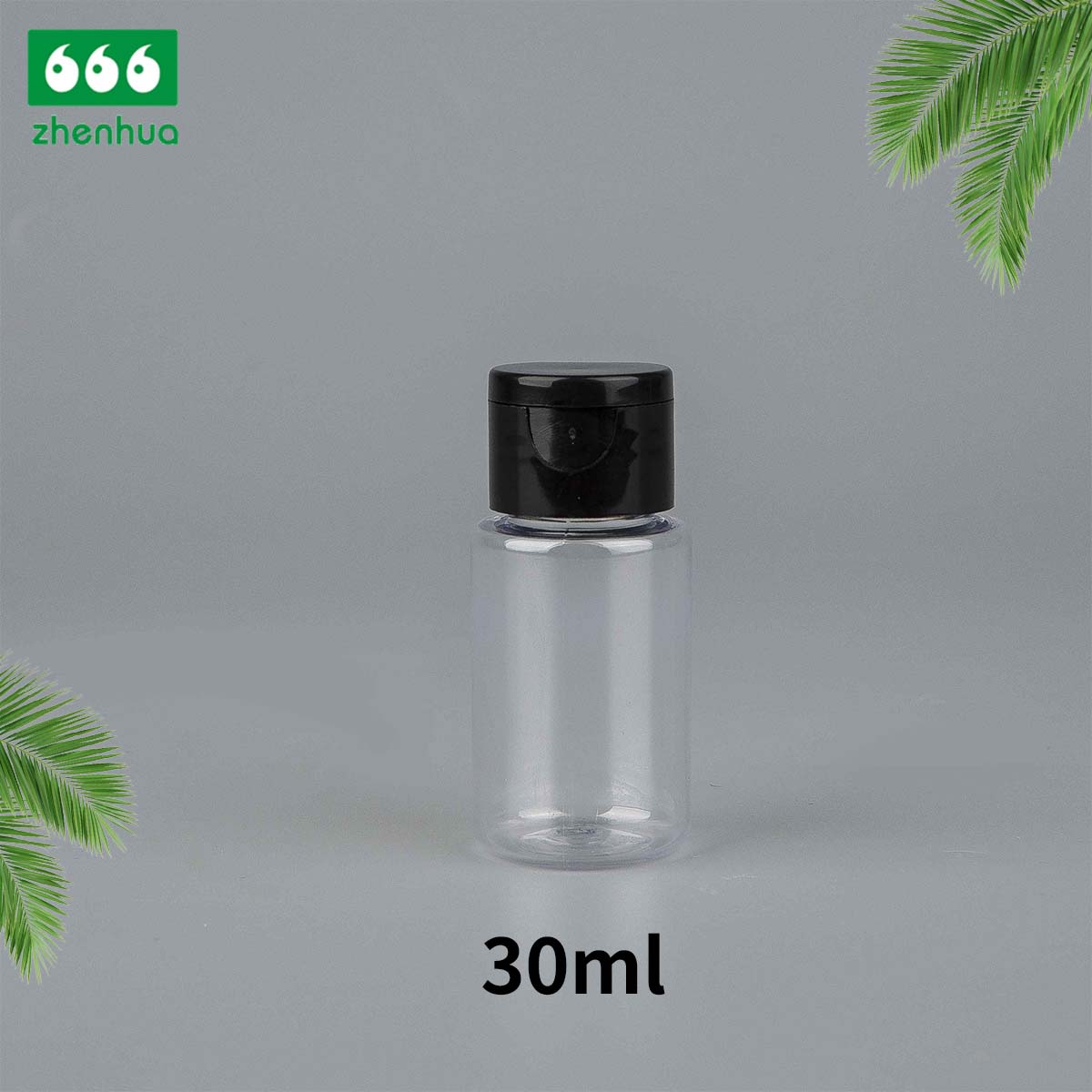 15ml 30ml 60ml 100ml Transparent/Dark Blue Plastic PET Cylinder Lubricant Squeezable Bottle with Nozzle Spout Cap