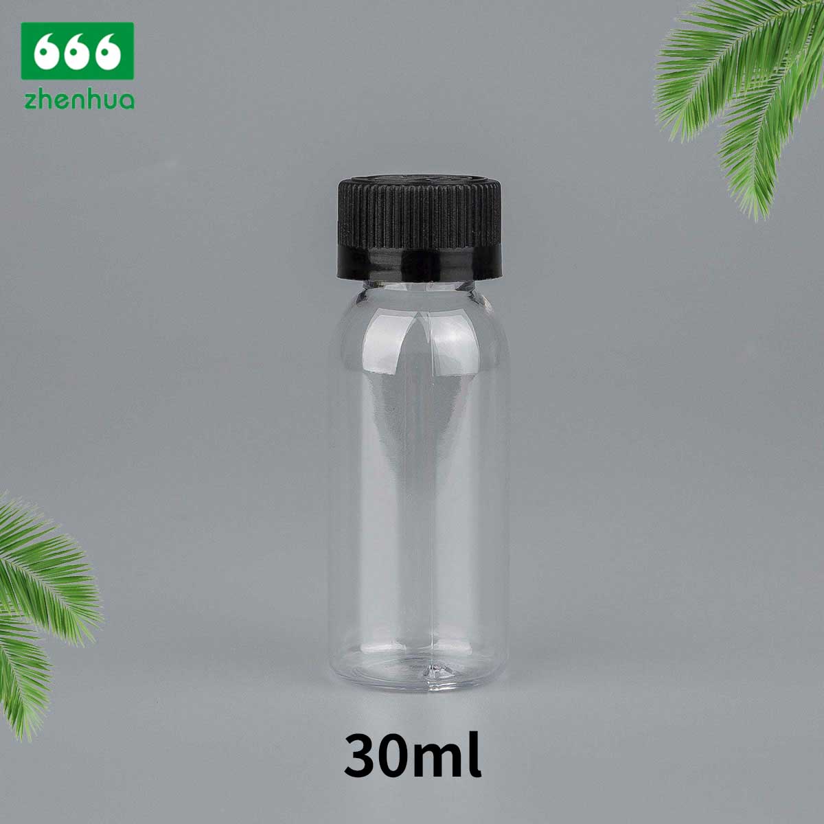 30ml Plastic PE Screw Cap Round Bottle with PE Screw Cap for liquid packaging