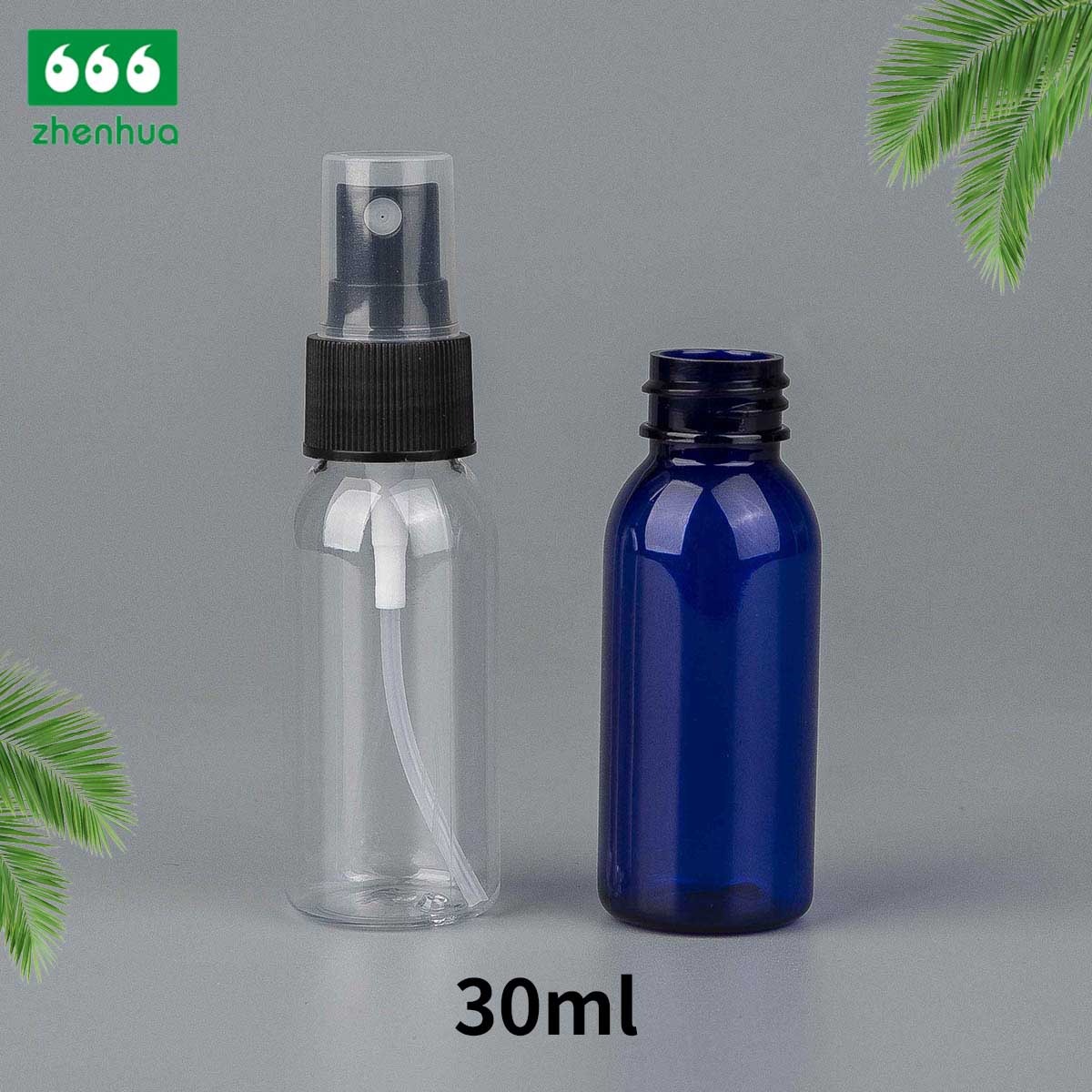 1oz 2oz 4oz 8oz Clear Plastic Bullet PET/PCR Bottles for Personal Care Travel Refillable Using Cosmetic Bottle