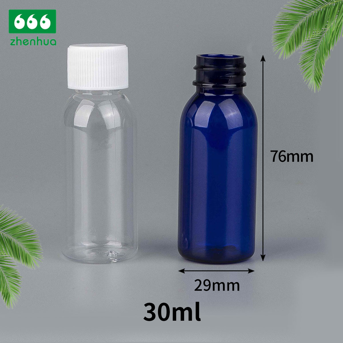 1oz 2oz 4oz 8oz Clear Plastic Bullet PET/PCR Bottles for Personal Care Travel Refillable Using Cosmetic Bottle