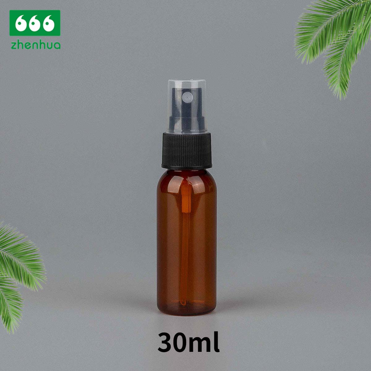 30ml/60ml/120ml/180ml 1oz/2oz/4oz/6oz Clear Round Plastic PET/PCR Mist Sprayer Bottle for Cosmetic Packaging