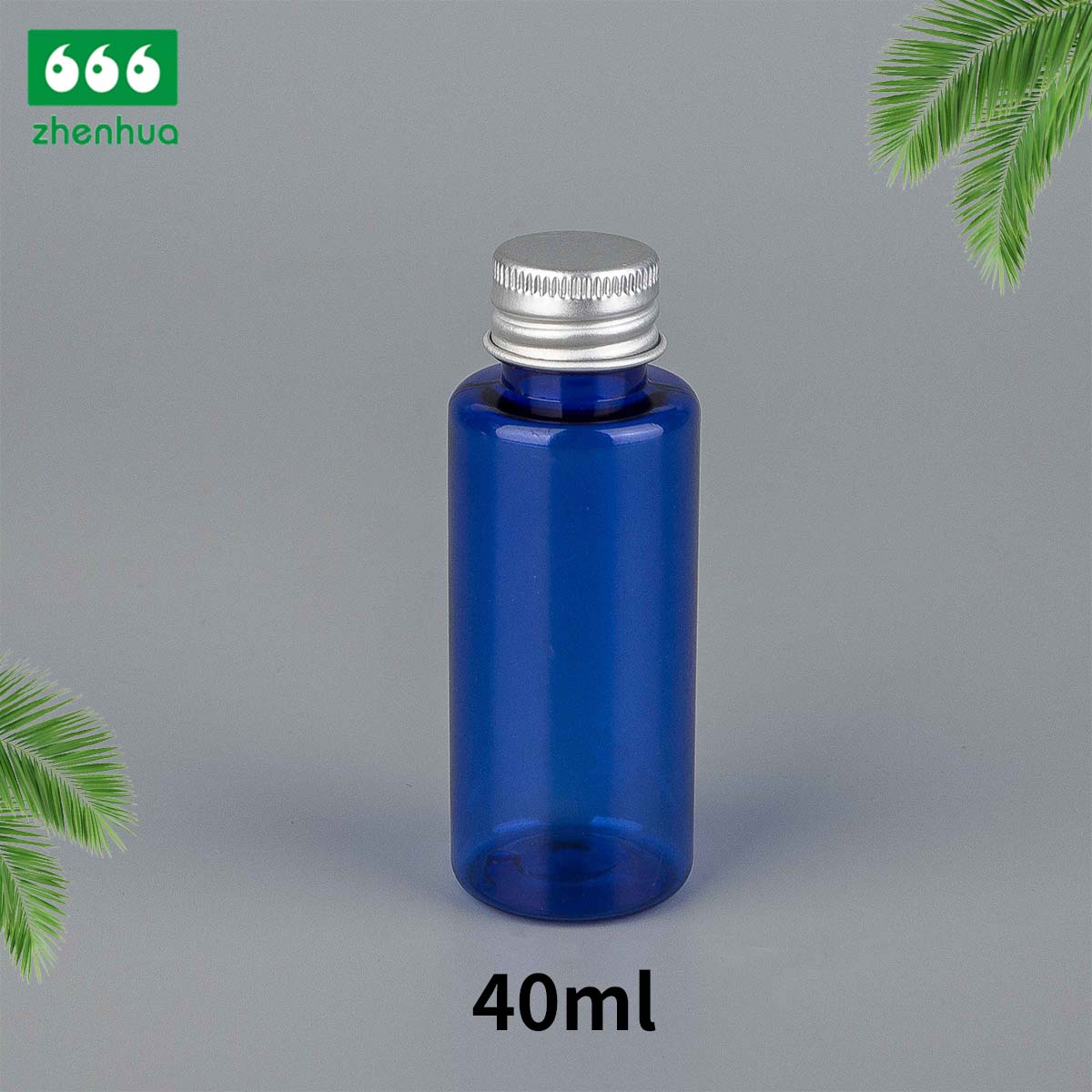 25ml 40ml 65ml PET/PCR Eco-friendly Plastic Round Serum Sample Bottle with White Turret Flip Cap