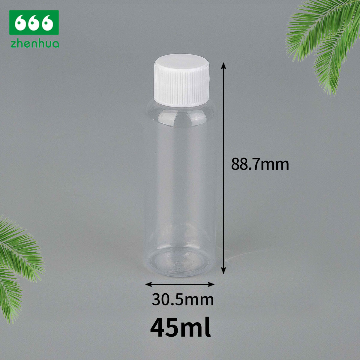 45ml 80ml 100ml 120ml Transparent/Blue/Amber Plastic PET Bullet Bottle Lubricating Fluid Bottle with Natural Nozzle Twist Top Cap