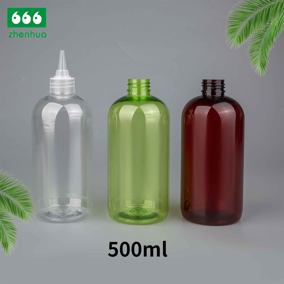 60ml/120ml/500ml 2oz/4oz/16oz Amber/Clear/Blue Plastic PET Liquid Aqueous Dispensing Bottle Pigment Bottle with Twist Spout Dropper Cap