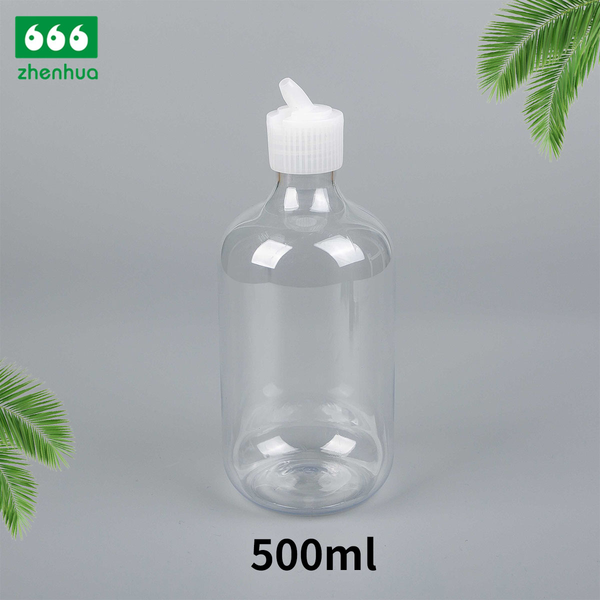 500ml Recyclable Plastic Twist Top Bottle for Cosmetic Packaging