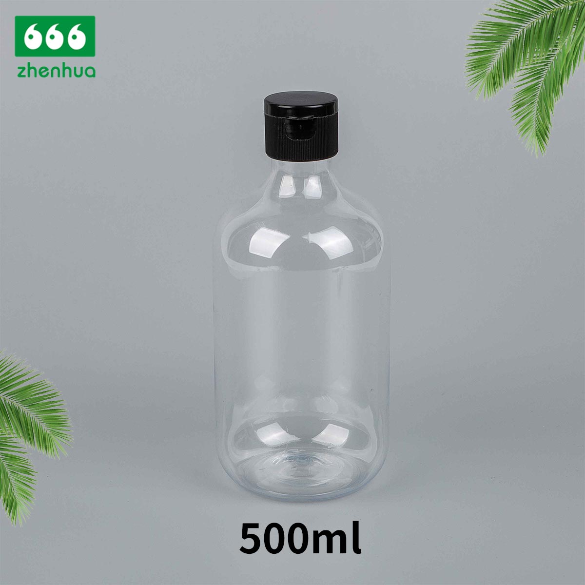 500ml Recyclable Plastic Twist Top Bottle for Cosmetic Packaging