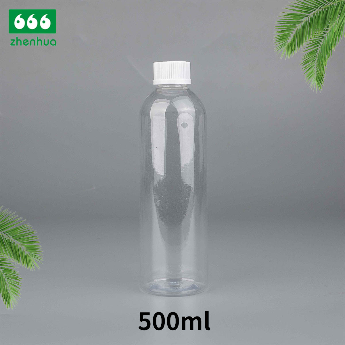 250ml/300ml/500ml 8oz/10oz/16oz Large Volume Plastic PET Toner Packaging Bottle with Ribbed Smooth Screw Cap