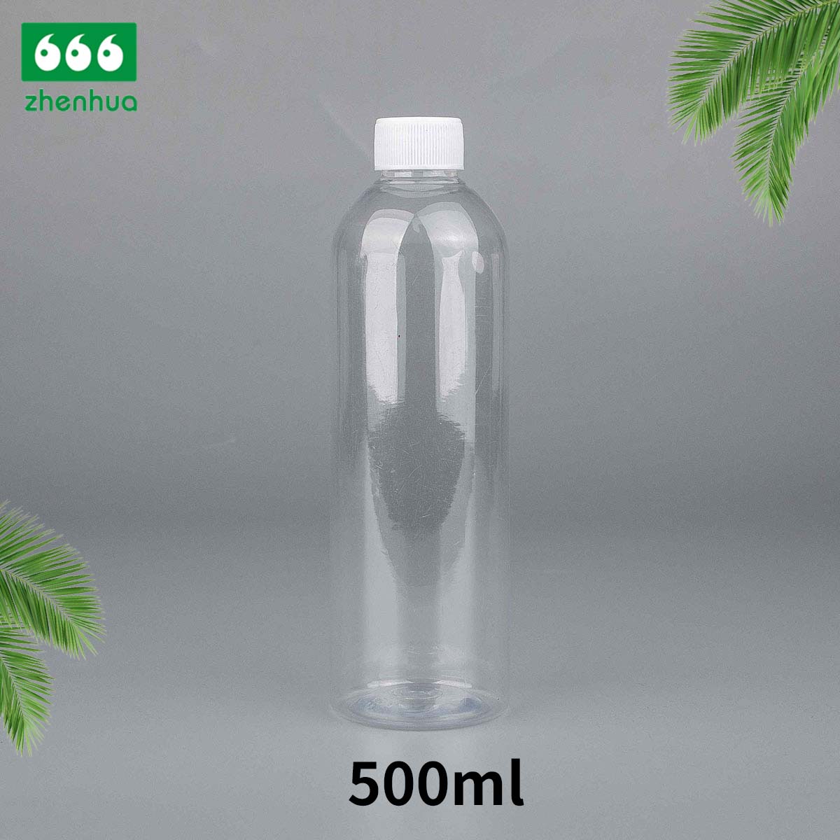 250ml/300ml/500ml 8oz/10oz/16oz Large Volume Plastic PET Toner Packaging Bottle with Ribbed Smooth Screw Cap