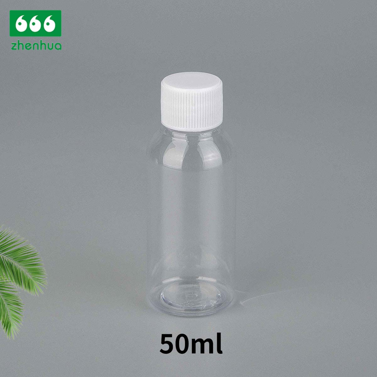 25ml 50ml 65ml Clear/Black/White PET Eco-friendly Plastic Round Bottle Fragrance Sample Mini Bottle with PE Screw Cap