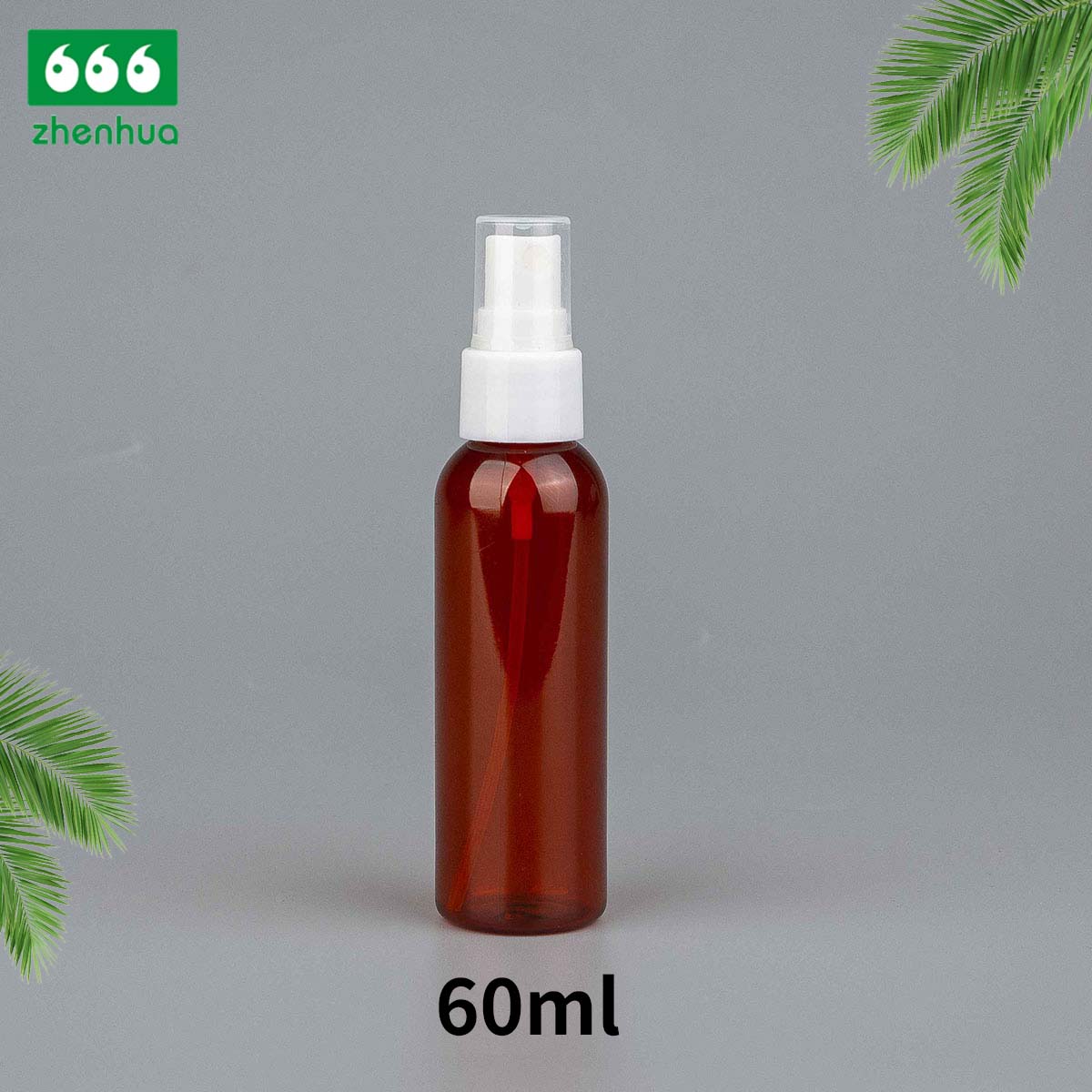 30ml/60ml/120ml/180ml 1oz/2oz/4oz/6oz Clear Round Plastic PET/PCR Mist Sprayer Bottle for Cosmetic Packaging