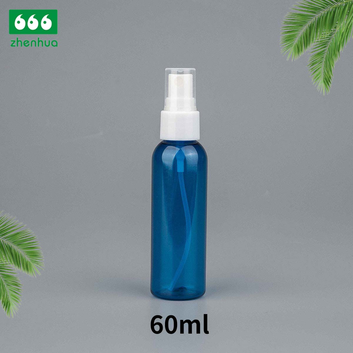 30ml/60ml/120ml/180ml 1oz/2oz/4oz/6oz Clear Round Plastic PET/PCR Mist Sprayer Bottle for Cosmetic Packaging