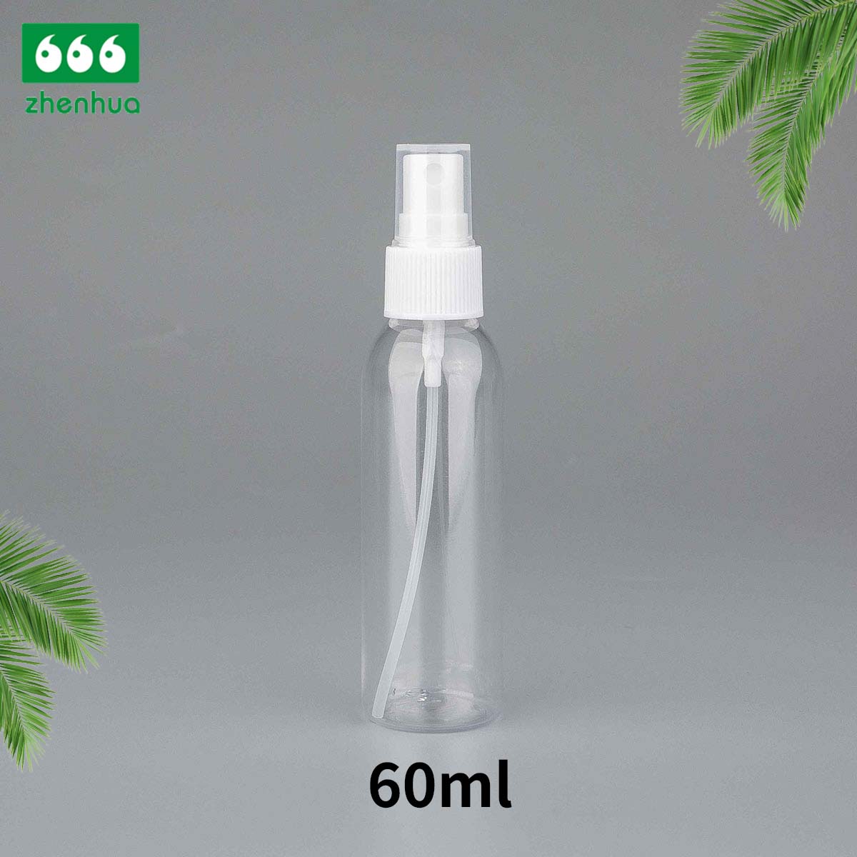 30ml/60ml/120ml/180ml 1oz/2oz/4oz/6oz Clear Round Plastic PET/PCR Mist Sprayer Bottle for Cosmetic Packaging