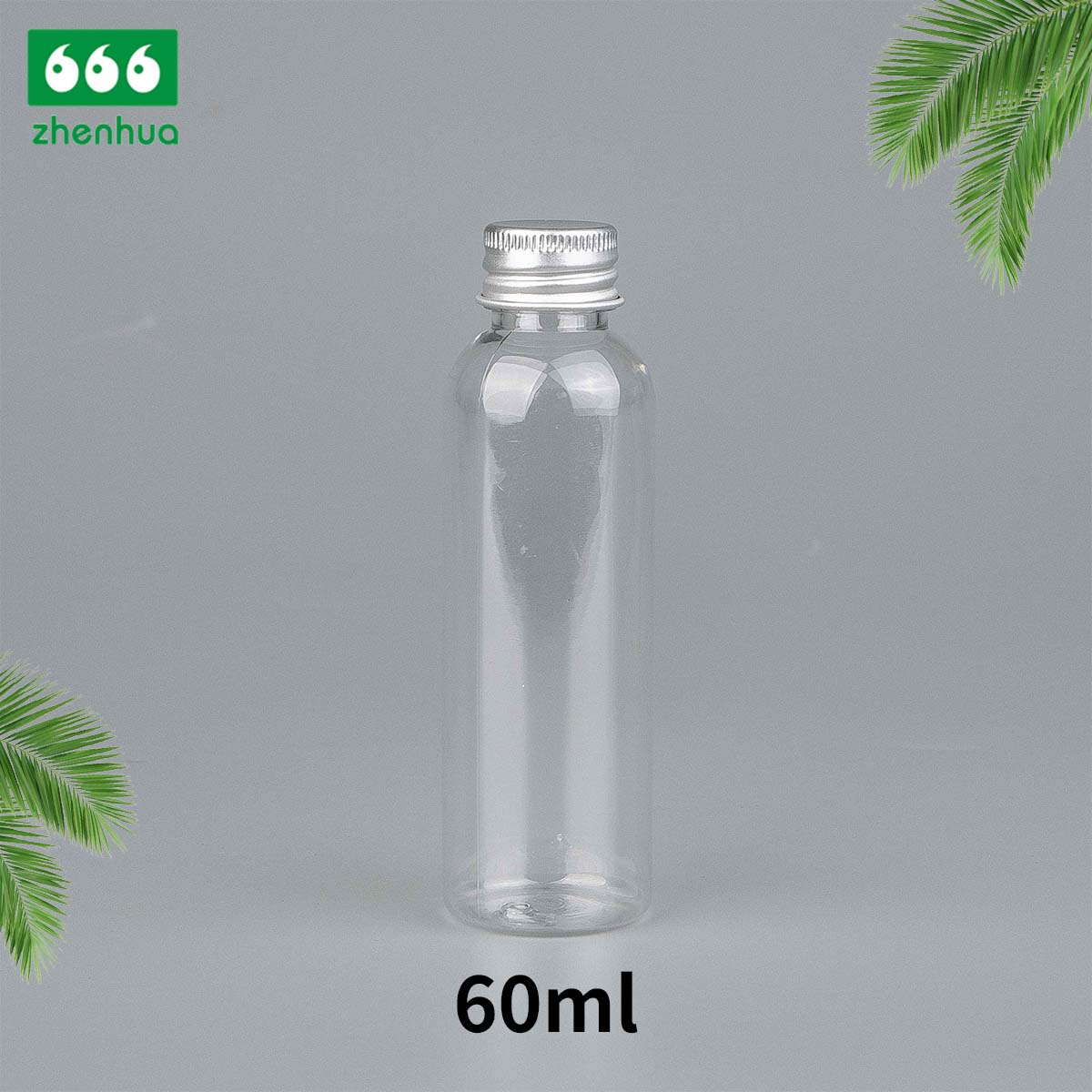 30ml/60ml/120ml/180ml 1oz/2oz/4oz/6oz Transparent/Amber/Mint Green Plastic PET Cosmetic Liquid Sealing Bottle with Screw Cap/Child Resistant Cap