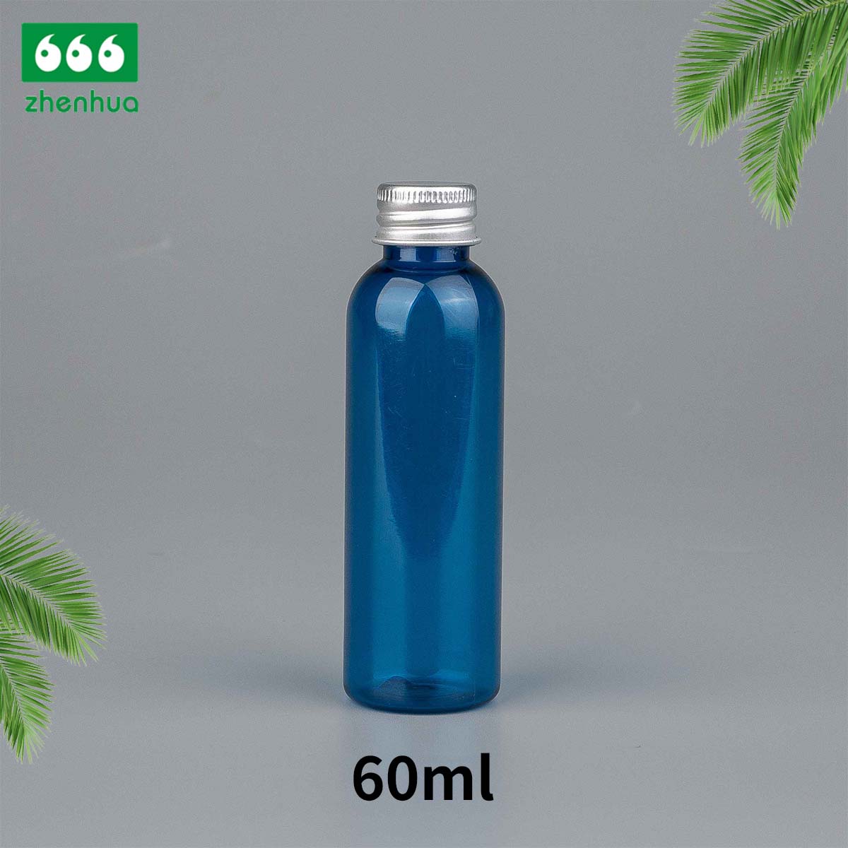 30ml/60ml/120ml/180ml 1oz/2oz/4oz/6oz Transparent/Amber/Mint Green Plastic PET Cosmetic Liquid Sealing Bottle with Screw Cap/Child Resistant Cap