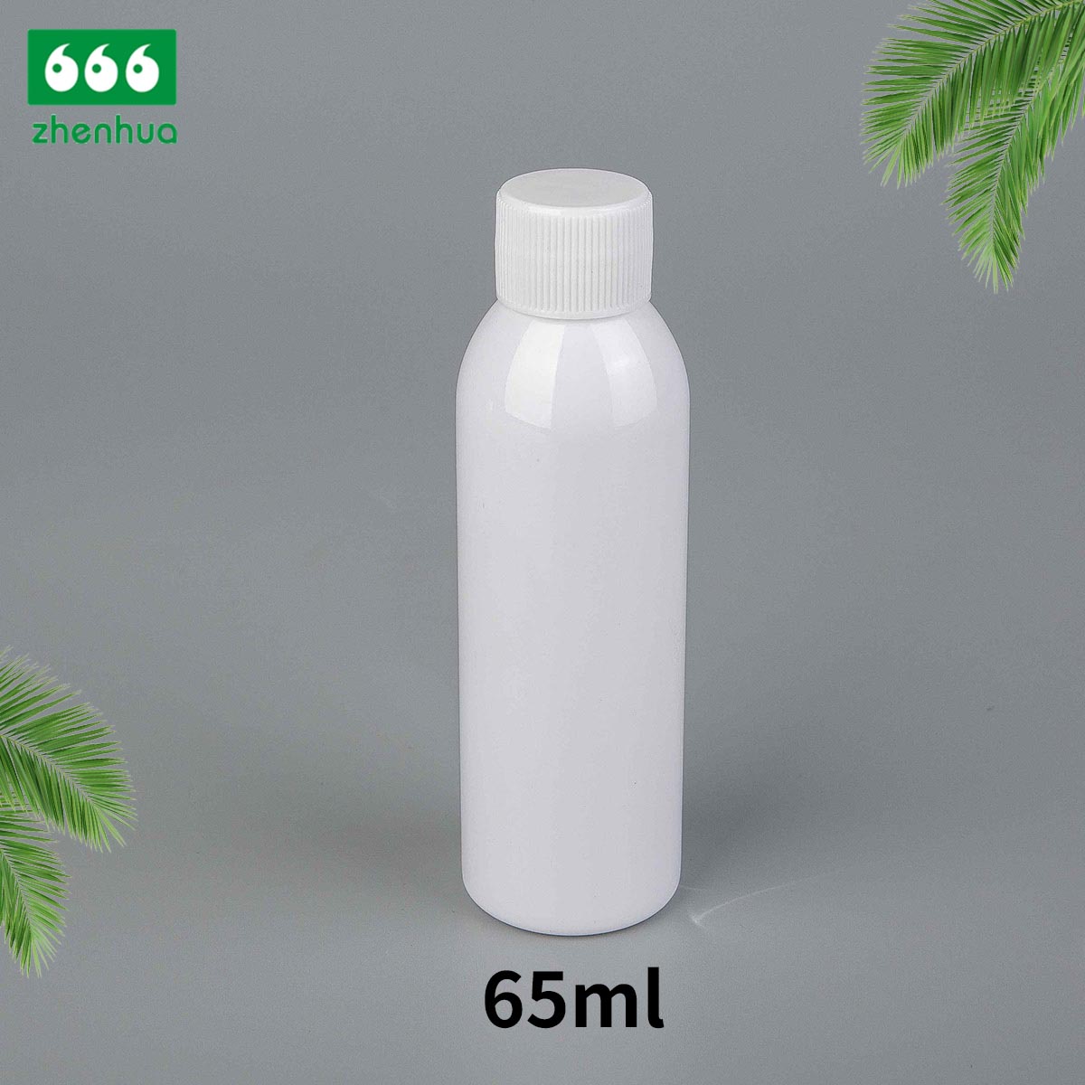 25ml 50ml 65ml Clear/Black/White PET Eco-friendly Plastic Round Bottle Fragrance Sample Mini Bottle with PE Screw Cap