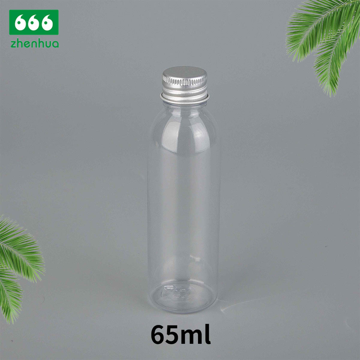 25ml 50ml 65ml Clear/Black/White PET Eco-friendly Plastic Round Bottle Fragrance Sample Mini Bottle with PE Screw Cap