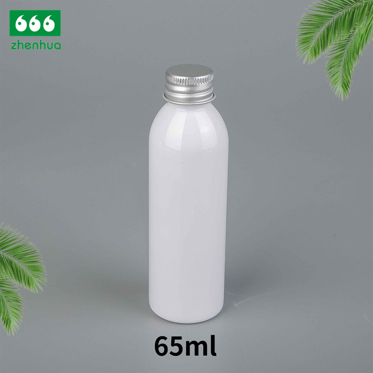 25ml 50ml 65ml Clear/Black/White PET Eco-friendly Plastic Round Bottle Fragrance Sample Mini Bottle with PE Screw Cap