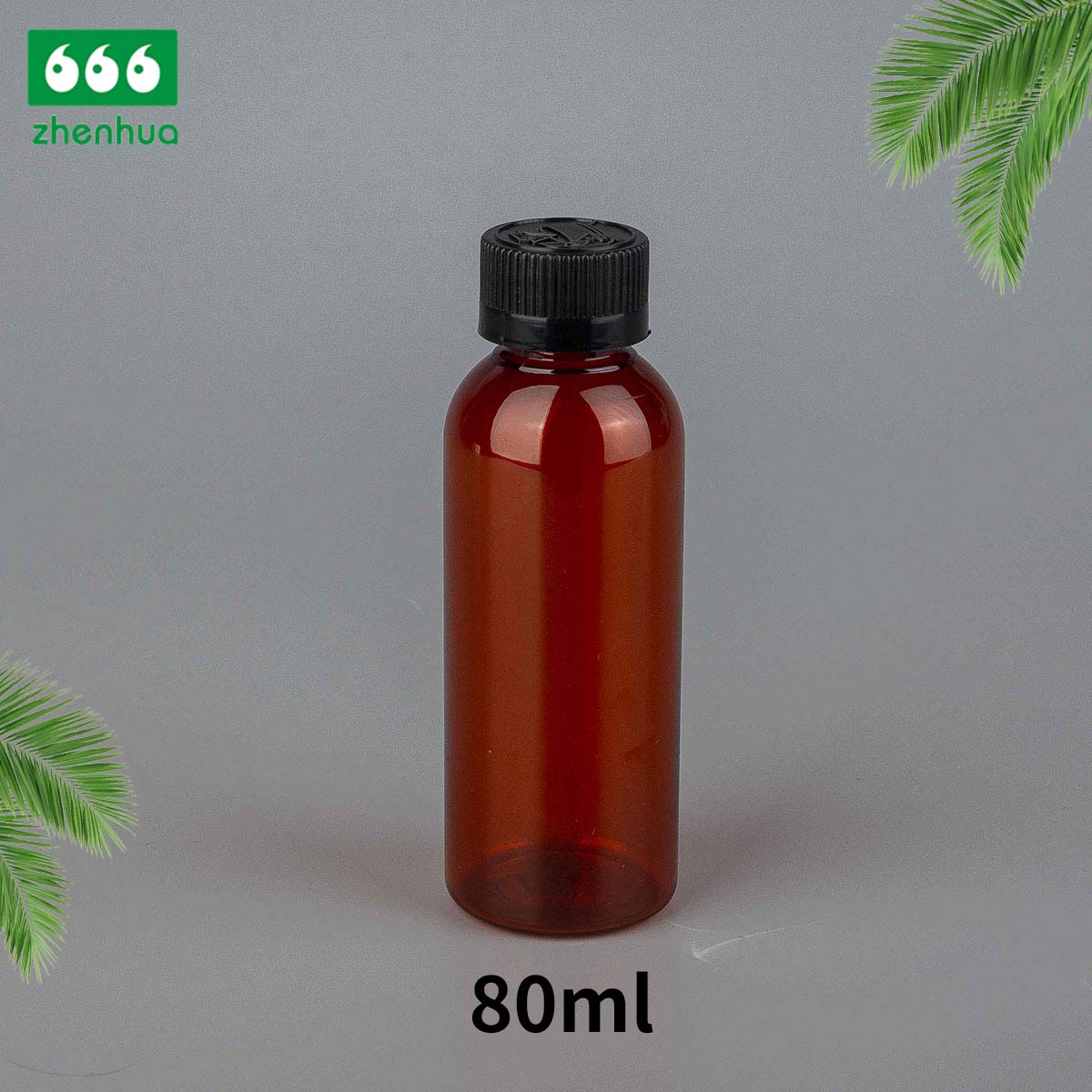 45ml 80ml 100ml 120ml Transparent/Amber PET/PCR Eco-friendly Plastic Bullet Bottle Essential Oil Storage Bottle with Alumnium/PE  Screw Cap