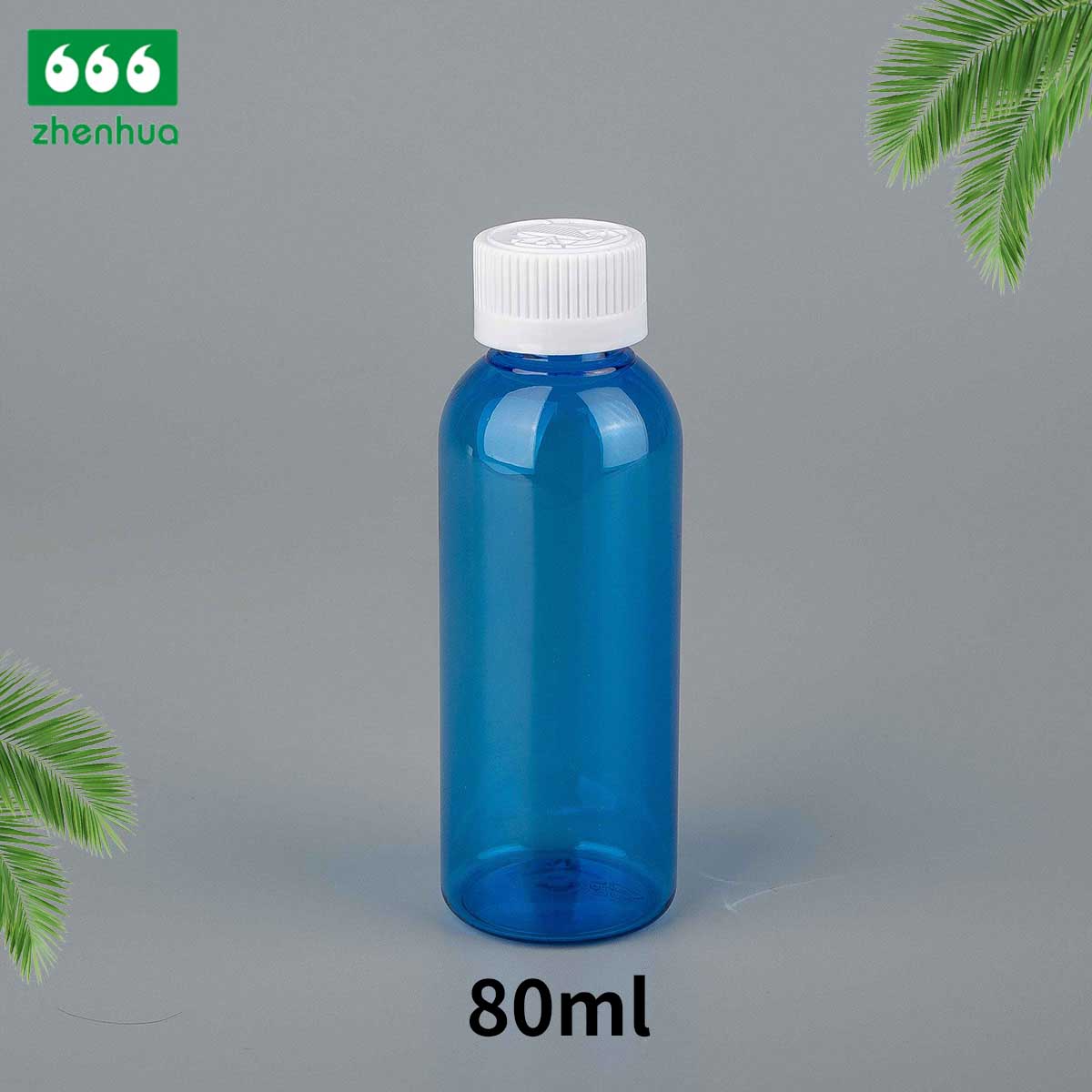 45ml 80ml 100ml 120ml Transparent/Amber PET/PCR Eco-friendly Plastic Bullet Bottle Essential Oil Storage Bottle with Alumnium/PE  Screw Cap