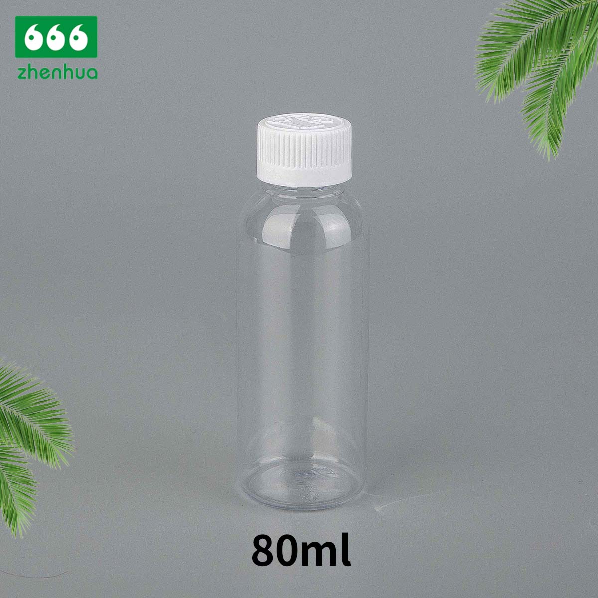 45ml 80ml 100ml 120ml Transparent/Amber PET/PCR Eco-friendly Plastic Bullet Bottle Essential Oil Storage Bottle with Alumnium/PE  Screw Cap