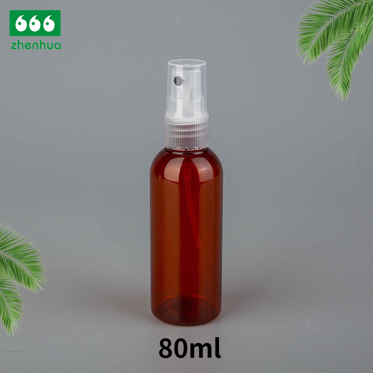 45ml 80ml 100ml 120ml Plastic Natural PET/PCR Bullet Bottle Personal Care Cosmetic Packaging Spray Bottle with White Mist Sprayer