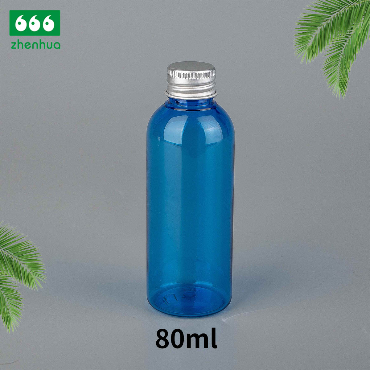 45ml 80ml 100ml 120ml Transparent/Amber PET/PCR Eco-friendly Plastic Bullet Bottle Essential Oil Storage Bottle with Alumnium/PE  Screw Cap