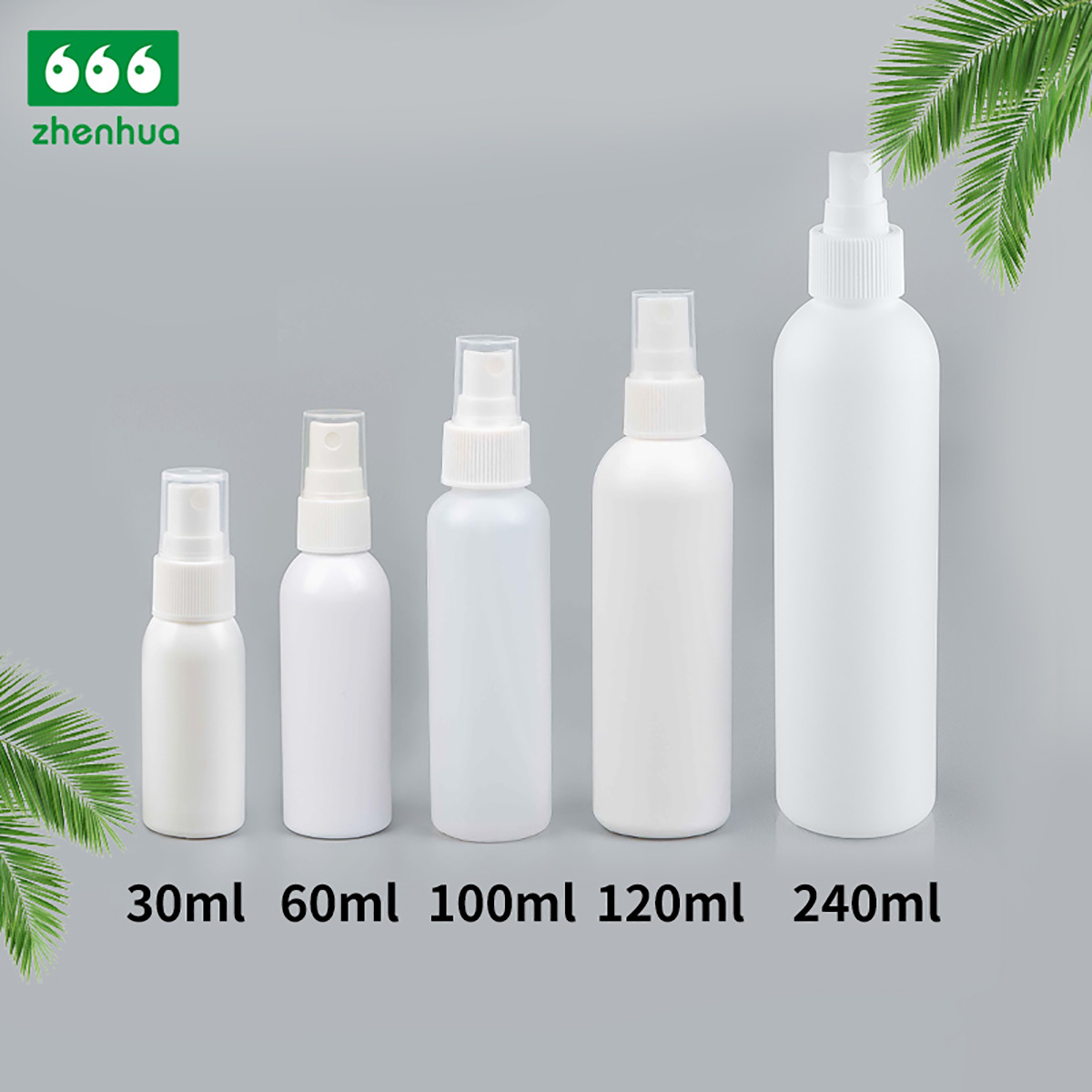 1oz 2oz 4oz 8oz Plastic Bullet PCR HDPE Cleaner Refillable Spray Bottles /Hair Styling Sprayer Bottle