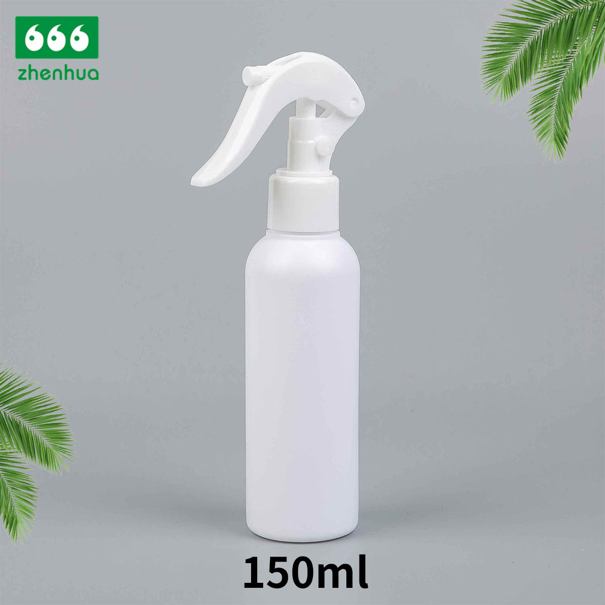 100ml/150ml 3oz/5oz Plastic HDPE Round White/Natural Descaling Solution Spray Bottle with Trigger Sprayer