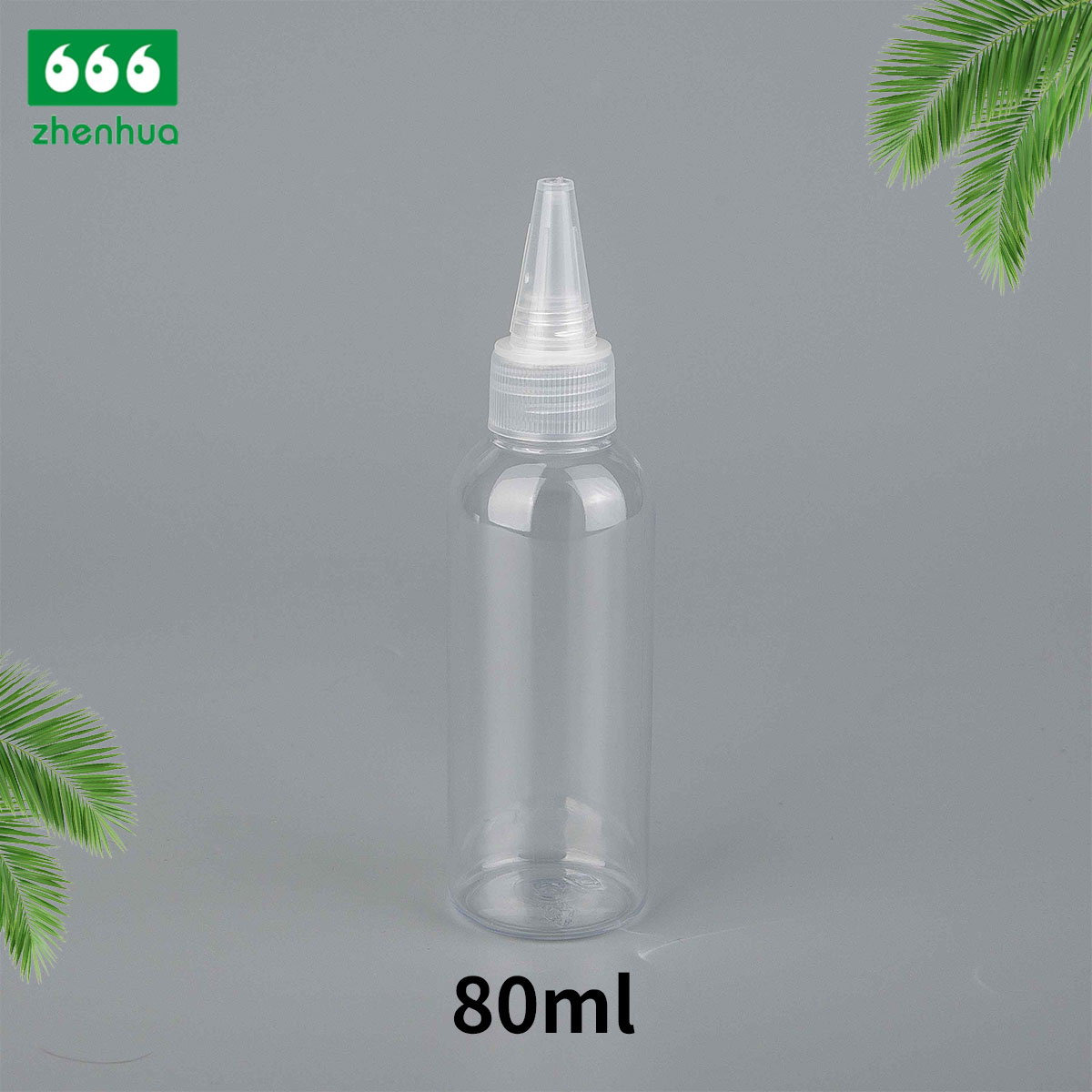 45ml 80ml 100ml 120ml Transparent/Blue/Amber Plastic PET Bullet Bottle Lubricating Fluid Bottle with Natural Nozzle Twist Top Cap