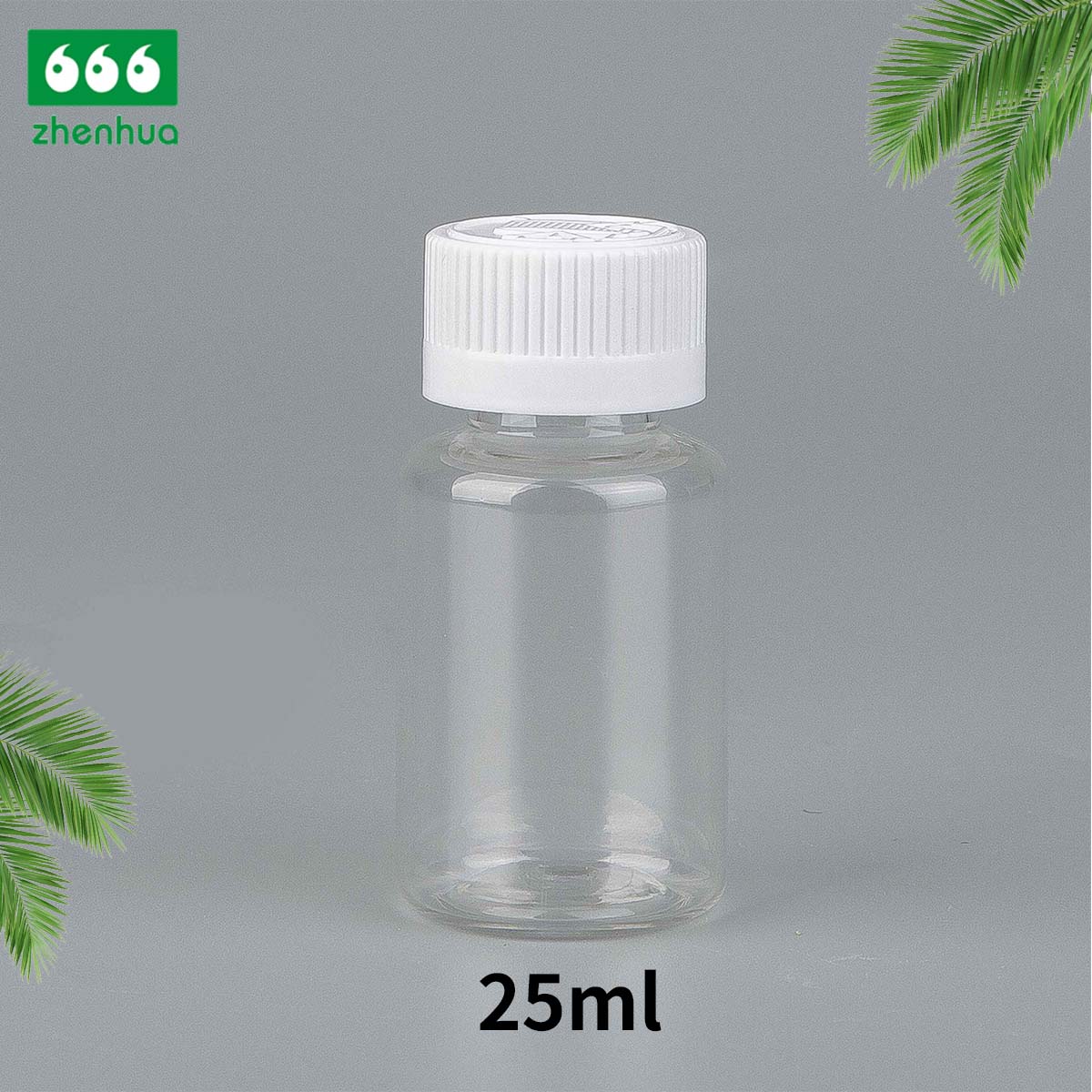 25ml 50ml 65ml Clear/Black/White PET Eco-friendly Plastic Round Bottle Fragrance Sample Mini Bottle with PE Screw Cap