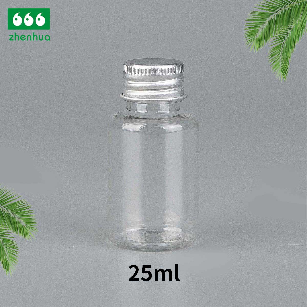 25ml 50ml 65ml Clear/Black/White PET Eco-friendly Plastic Round Bottle Fragrance Sample Mini Bottle with PE Screw Cap