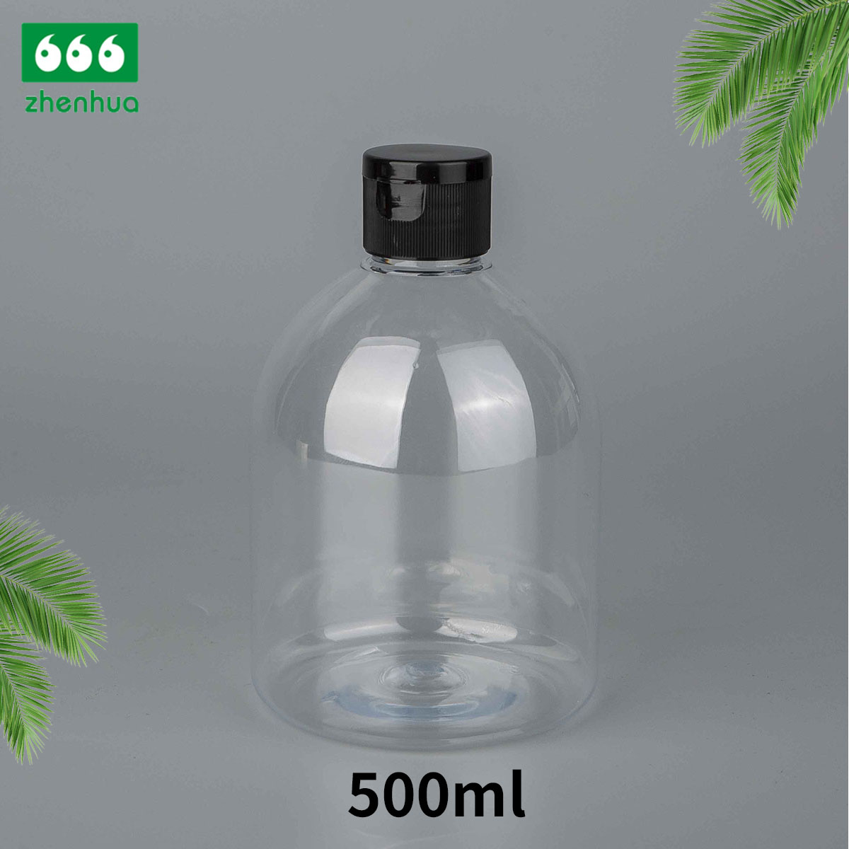 500ml 16oz Clear Plastic LDPE Squeezing Bottle for Liquid Product Packaging