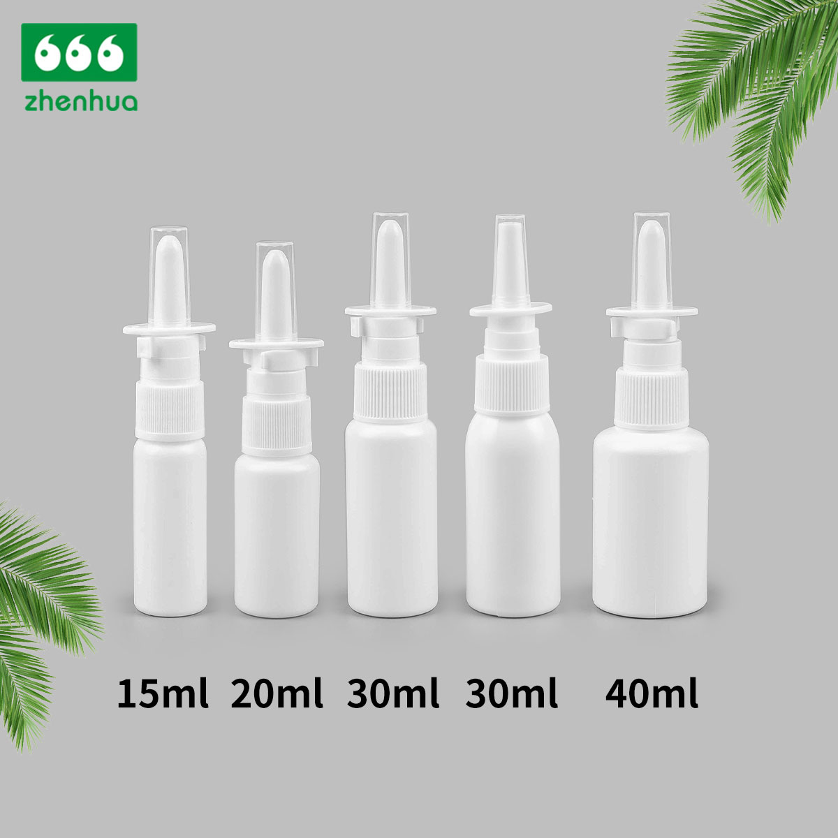 15ml 20ml 30ml 40ml Plastic HDPE Medical Nasal Spray Bottle with Nasal Throat Sprayer/ Long Nozzle Nasal Sprayer