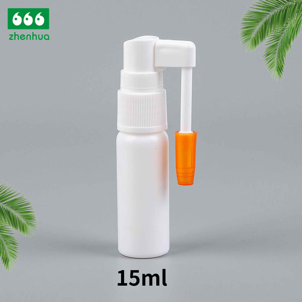 15ml 20ml 30ml 40ml Plastic HDPE Medical Nasal Spray Bottle with Nasal Throat Sprayer/ Long Nozzle Nasal Sprayer