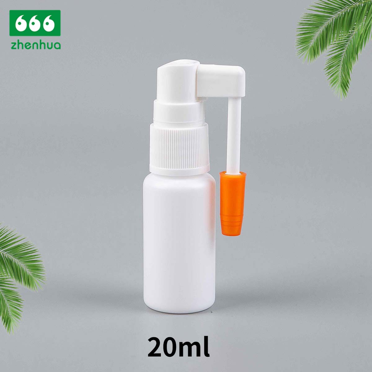 15ml 20ml 30ml 40ml Plastic HDPE Medical Nasal Spray Bottle with Nasal Throat Sprayer/ Long Nozzle Nasal Sprayer