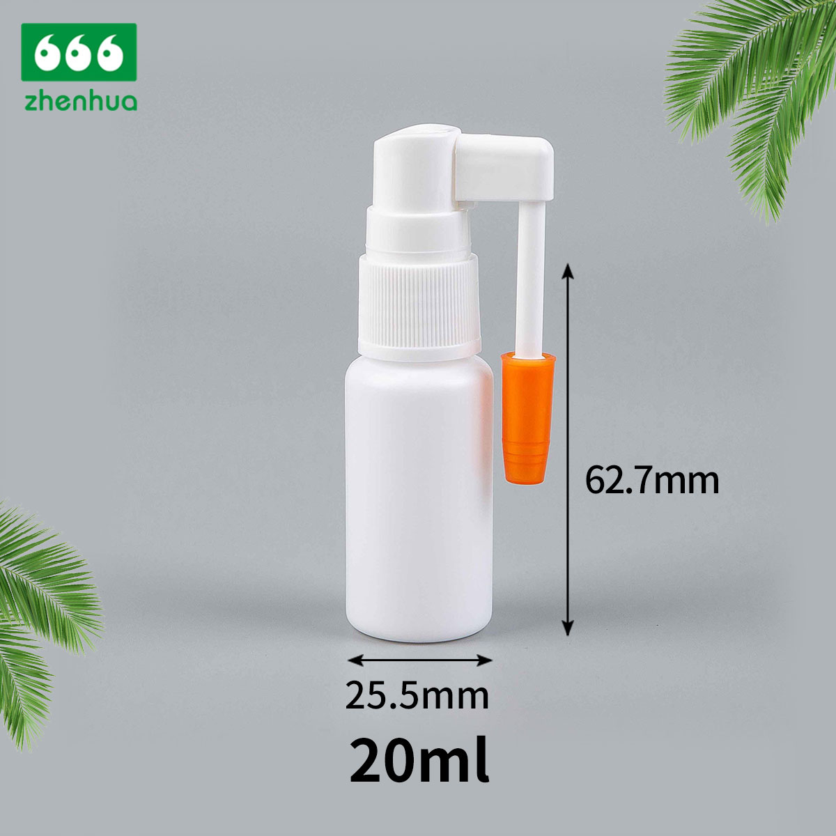 15ml 20ml 30ml 40ml Plastic HDPE Medical Nasal Spray Bottle with Nasal Throat Sprayer/ Long Nozzle Nasal Sprayer