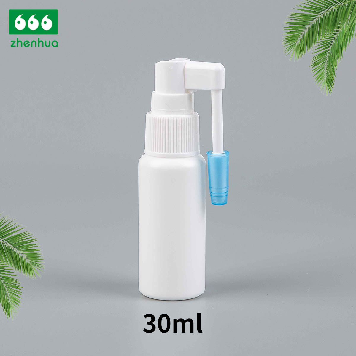 15ml 20ml 30ml 40ml Plastic HDPE Medical Nasal Spray Bottle with Nasal Throat Sprayer/ Long Nozzle Nasal Sprayer