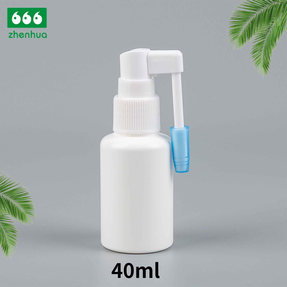 15ml 20ml 30ml 40ml Plastic HDPE Medical Nasal Spray Bottle with Nasal Throat Sprayer/ Long Nozzle Nasal Sprayer