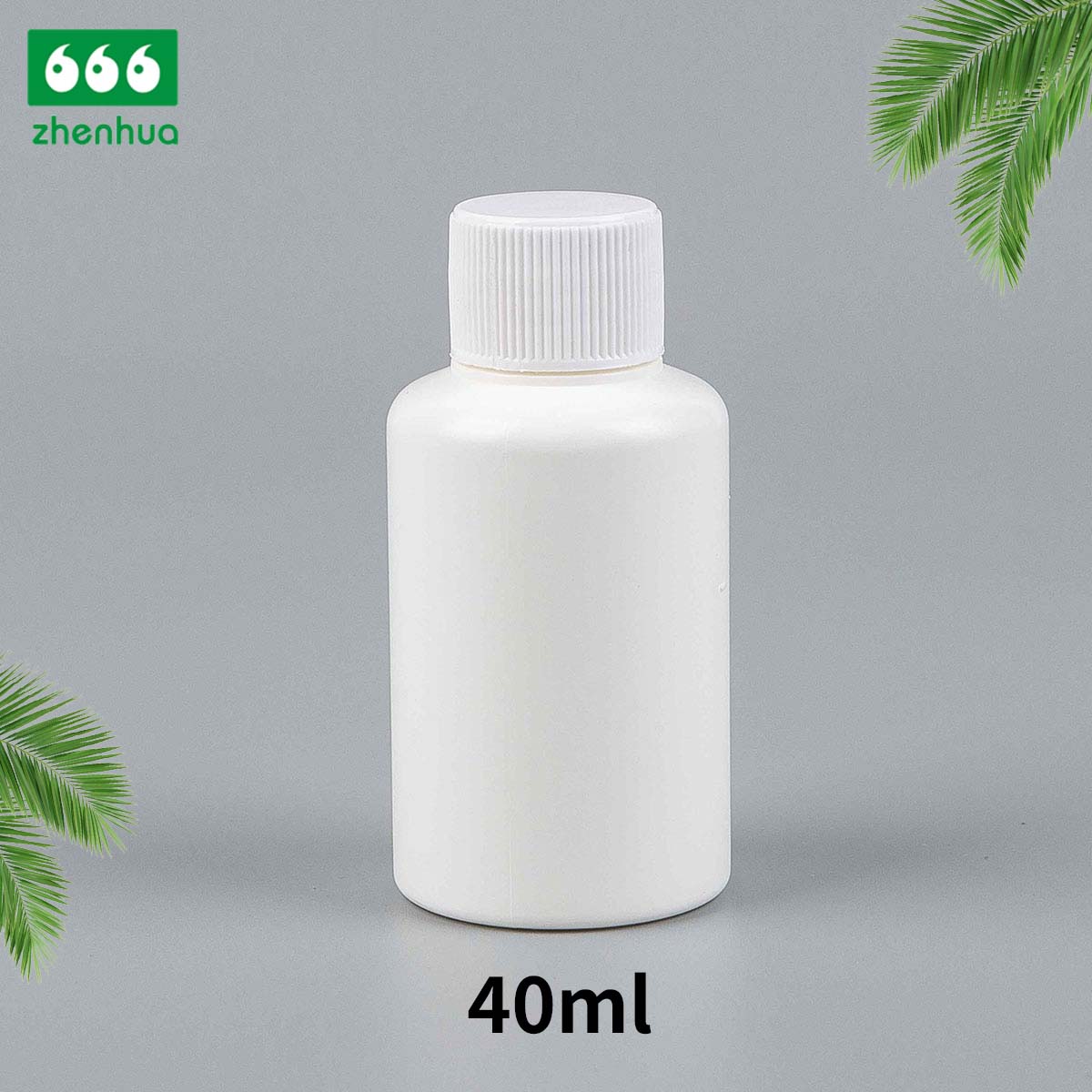 15ml/20ml/30ml/40ml Plastic Round HDPE Pharamaeutical Liquid Mini Bottle with PE Lined Screw Cap