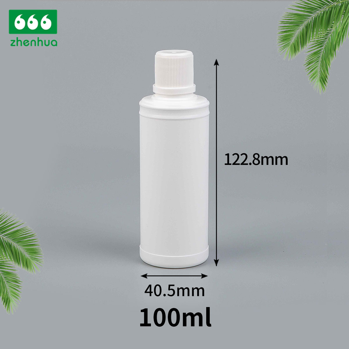 100ml/220ml Plastic HDPE Cylinder Chemical Liquid Packaging Bottle with PE Screw Cap