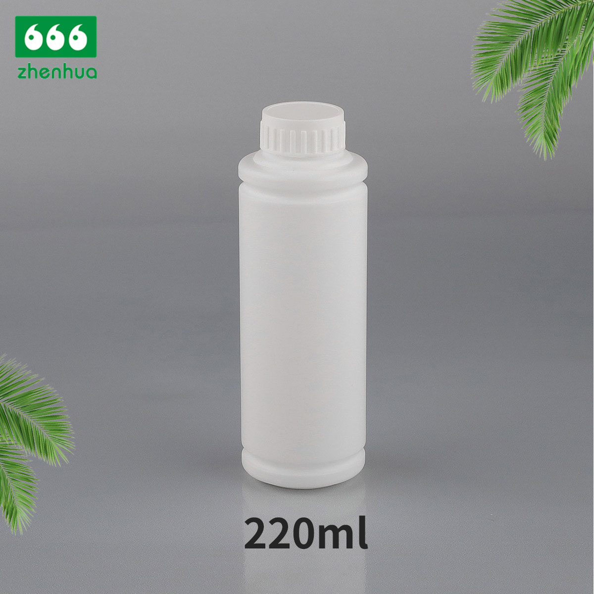 100ml/220ml Plastic HDPE Cylinder Chemical Liquid Packaging Bottle with PE Screw Cap