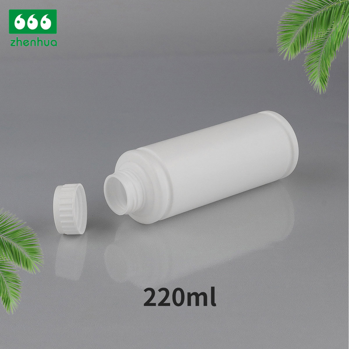 100ml/220ml Plastic HDPE Cylinder Chemical Liquid Packaging Bottle with PE Screw Cap