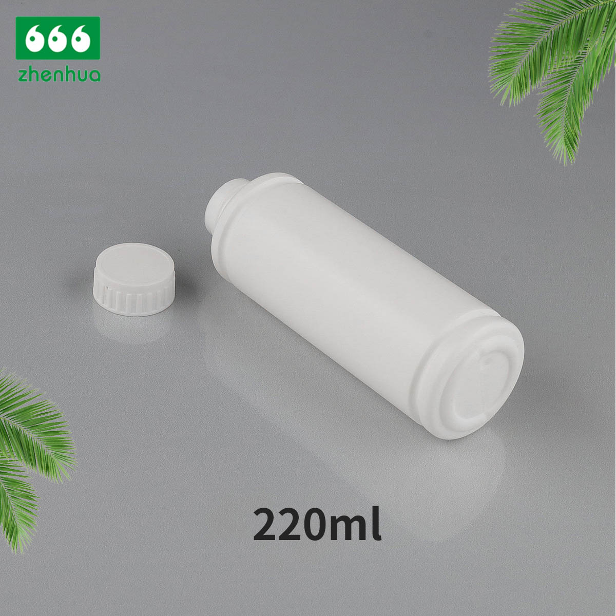 100ml/220ml Plastic HDPE Cylinder Chemical Liquid Packaging Bottle with PE Screw Cap